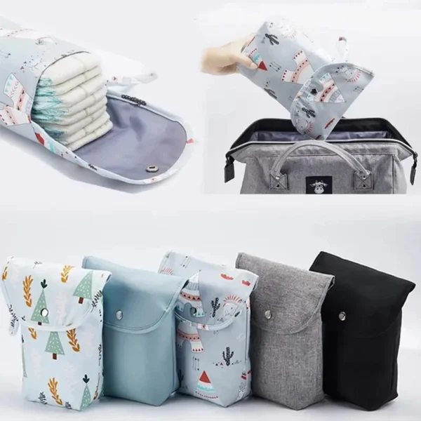 Baby Diaper Bag Waterproof Wet Dry Pack Mummy Storage Pouch Nappy Organizer Insert Tote Purse Travel Stroller Carry Bag Baby Diaper Bag Waterproof Wet Dry Pack Mummy Storage Pouch Nappy Organizer Insert Tote Purse Travel Stroller Carry Bag - Image 1