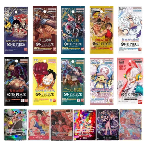 Bandai Original One Piece Cards Japanese OP01 OP05 OP08 OP09 Trading Booster Box Luffy Rare Cards Collector Gift Bandai Original One Piece Cards Japanese OP01 OP05 OP08 OP09 Trading Booster Box Luffy Rare Cards Collector Gift - Image 1