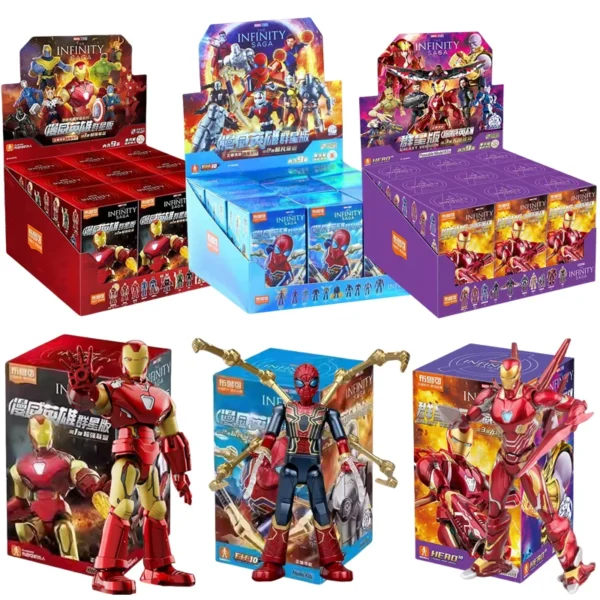 Blokees ML Superhero The Avengers Building Block Hulk Buster Spider-Man Iron Man Captain Action Figure PVC Kids Collection Gift Blokees ML Superhero The Avengers Building Block Hulk Buster Spider-Man Iron Man Captain Action Figure PVC Kids Collection Gift - Image 1
