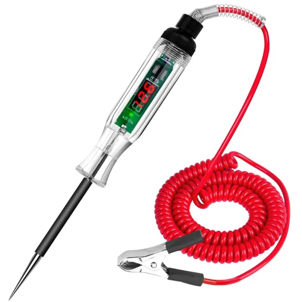 Car Truck Voltage Circuit Tester Auto 6V 24V Tools Car Diagnostic Probe Test Pen Light Bulb Electric Measuring Pen Tools - Image 1