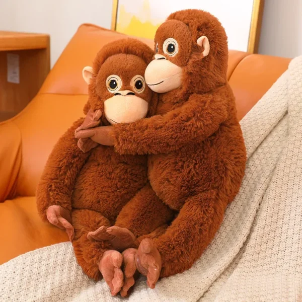 Cartoon Gorilla Plush Toy Chimpanzees Monkey Soft Stuffed Doll Backpack Car Bag Room Decor Kid Gift Cartoon Gorilla Plush Toy Chimpanzees Monkey Soft Stuffed Doll Backpack Car Bag Room Decor Kid Gift - Image 1