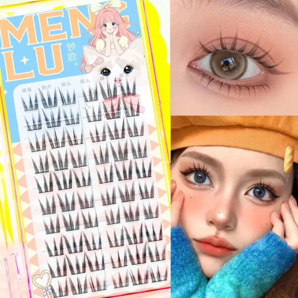 Cat's paw Eyelashes Cluster Lashes Individual Lashes Soft Idol Lash Clusters Reusable Natural DIY Under Lashes Cat's paw Eyelashes Cluster Lashes Individual Lashes Soft Idol Lash Clusters Reusable Natural DIY Under Lashes - Image 1