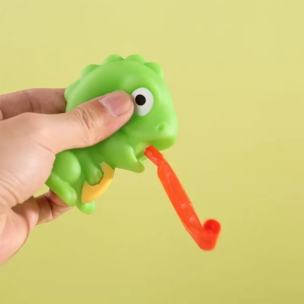Children Creative Decompression Fidget Toys Pinch Frog Dinosaur Sticking Tongue Out Relieve Stress Toy Christmas Gifts For Kids - Image 1