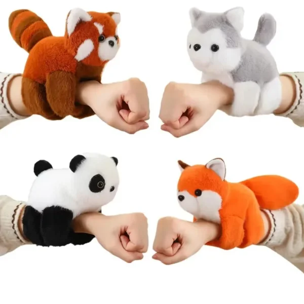 Creative Stuffed Animals Raccoon Fox Husky Cat Monkey Papa Circle Toy Wrapped Around Arm Doll Toys For Kids Birthday Gift Creative Stuffed Animals Raccoon Fox Husky Cat Monkey Papa Circle Toy Wrapped Around Arm Doll Toys For Kids Birthday Gift - Image 1