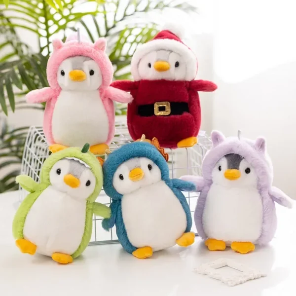 Creative cosplay costume Dress Penguin plush toy Birthday Present Soft Fabric Stuffed Animal Penguin Transforms into Dinosaur Creative cosplay costume Dress Penguin plush toy Birthday Present Soft Fabric Stuffed Animal Penguin Transforms into Dinosaur - Image 1