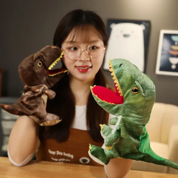 Cute Dinosaur Children's Finger Dolls Can Move And Open Their Mouths Hand Puppets Telling Learning Funny Accompany Toy Gift Cute Dinosaur Children's Finger Dolls Can Move And Open Their Mouths Hand Puppets Telling Learning Funny Accompany Toy Gift - Image 1