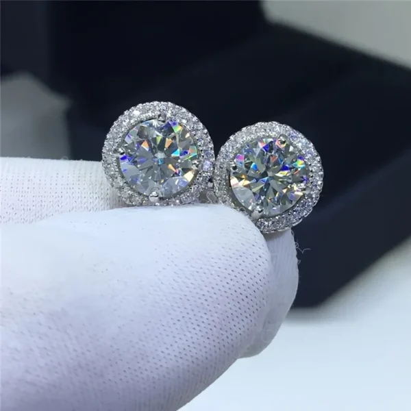 Delicate Small Round Stud Earrings Women with Shiny Cubic Zirconia Simple Versatile for Teens Fashion Jewelry - Image 1