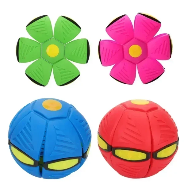 Dog Toys Outdoor Fun Toys children Flying Saucer Ball Magic Deformation UFO with NO Led Light Flying Toys Decompression Gift Dog Toys Outdoor Fun Toys children Flying Saucer Ball Magic Deformation UFO with NO Led Light Flying Toys Decompression Gift - Image 1