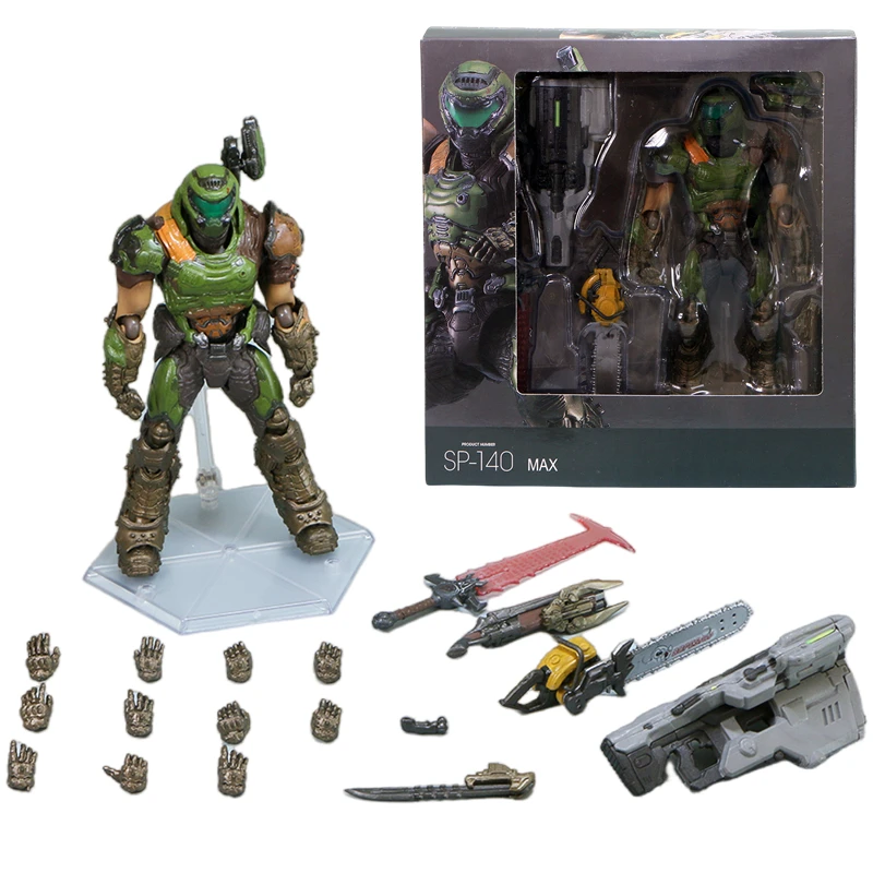 Doom Figma Doom Eternal SP-140 Doom Guy Doom Slayer 1/12 16CM Action Figure Collection Game Model Statue Anime Movable Toy Gift Doom Figma Doom Eternal SP-140 Doom Guy Doom Slayer 1/12 16CM Action Figure Collection Game Model Statue Anime Movable Toy Gift - Image 1