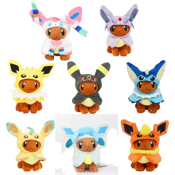 Eevee Cos Umbreon Espeon Jolteon Flareon Glaceon Vaporeon Sylveon Leafeon Plush Toy Stuffed Soft Cartoons All Star Collection - Image 1