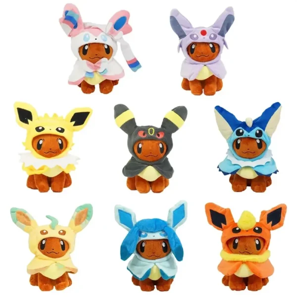 Eevee Cos Umbreon Espeon Jolteon Flareon Glaceon Vaporeon Sylveon Leafeon Plush Toys Stuffed Soft Stuffed Animal Plushies 20CM - Image 1
