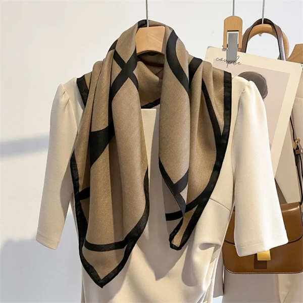 Fashion Handkerchief Print 68*68cm Silk Satin Neck Scarf Women Small Shawl Hair Female Office Lady Bandanna Solid Fashion Handkerchief Print 68*68cm Silk Satin Neck Scarf Women Small Shawl Hair Female Office Lady Bandanna Solid - Image 1