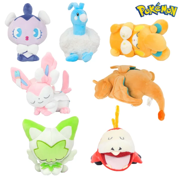 Fuecoco Eevee Pamo Sylveon Sprigatito Charizard Plush Toy Stuffed Animal Collectible Soft Plushies Cute Cartoon Character Toys - Image 1