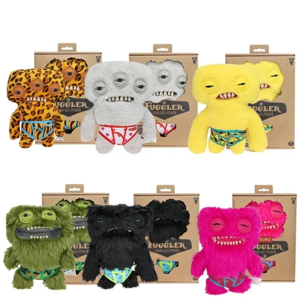 Fuggler WideEyed Tooths Monster Plush Dolls Soft Fuggler Stuffed Pants Gap Toothed McGoo‌ ‌Monstrosity Peluche Birthday Toys - Image 1