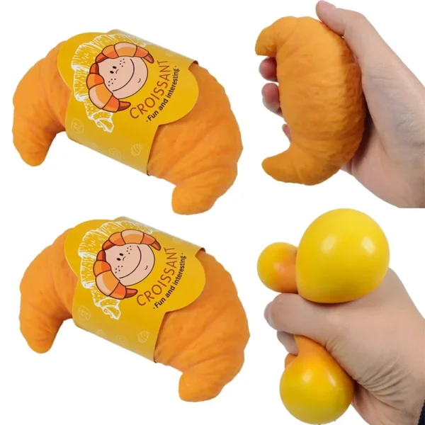 Fun Realistic Croissant Toy Pinch Squeeze Relief Squishy Stress Cute Lazy Stress Ball Funny Stress Relief Fidget Toy Fun Realistic Croissant Toy Pinch Squeeze Relief Squishy Stress Cute Lazy Stress Ball Funny Stress Relief Fidget Toy - Image 1