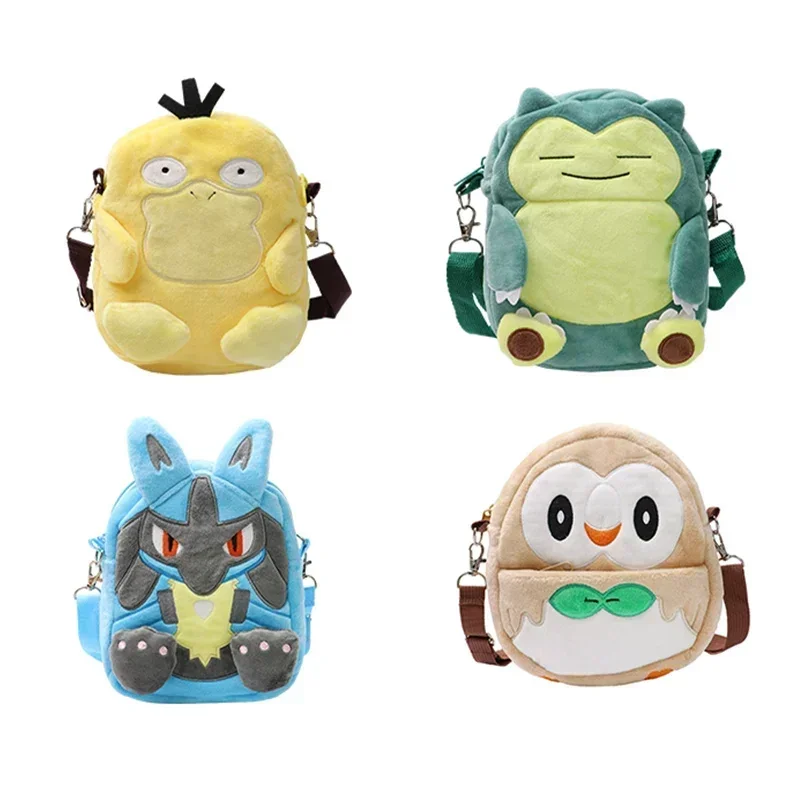 Gengar Mimikyu Snorlax Rowlet Lucario Charmander Plush Backpack Anime Shoulder Bag Doll Toys Stuffed Animals Cartoon Decoration Gengar Mimikyu Snorlax Rowlet Lucario Charmander Plush Backpack Anime Shoulder Bag Doll Toys Stuffed Animals Cartoon Decoration - Image 1