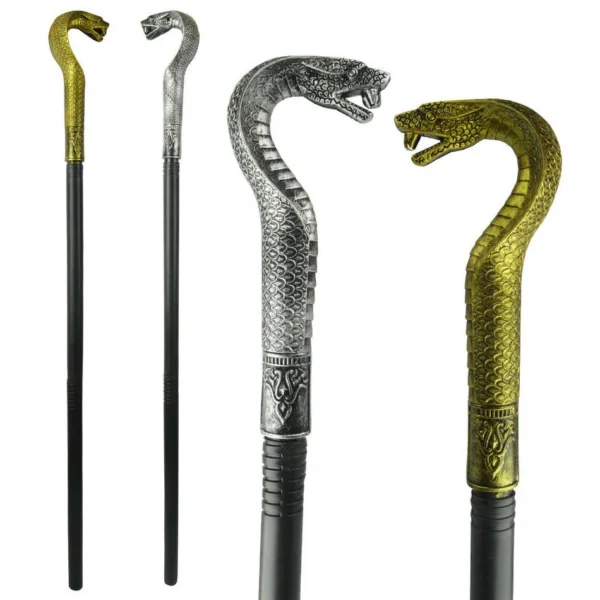 Halloween Carnival Props King Scepter Accessories Claw Ball Scepter Snake Head Scepter For Adults Kids Party Cosplay Props - Image 1