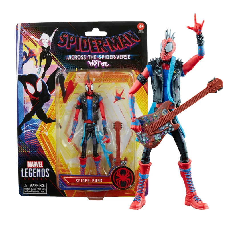 Hasbro SPIDER PUNK Spider Man Across the Spider Verse Action Figure Hobie Brown Toys Statue Model Doll kids for Toy Gift Hasbro SPIDER PUNK Spider Man Across the Spider Verse Action Figure Hobie Brown Toys Statue Model Doll kids for Toy Gift - Image 1