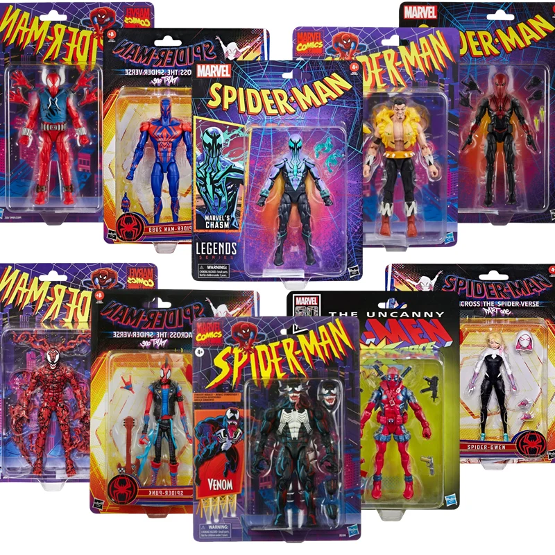 Hasbro Spider Man Venom Chasm SPIDER PUNK Carnage 2099 Deadpool Gwen Kraven Action Figure 1/12 Toys Model Doll kids for Toy Gift Hasbro Spider Man Venom Chasm SPIDER PUNK Carnage 2099 Deadpool Gwen Kraven Action Figure 1/12 Toys Model Doll kids for Toy Gift - Image 1
