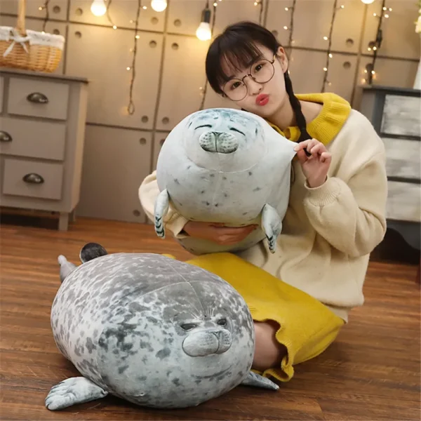 Hot 3D Novelty Throw Pillows Cute Real Life Sea Lion Plush Toys Soft Seal Plush Stuffed Plush Housewarming Party Hold Pillow Hot 3D Novelty Throw Pillows Cute Real Life Sea Lion Plush Toys Soft Seal Plush Stuffed Plush Housewarming Party Hold Pillow - Image 1