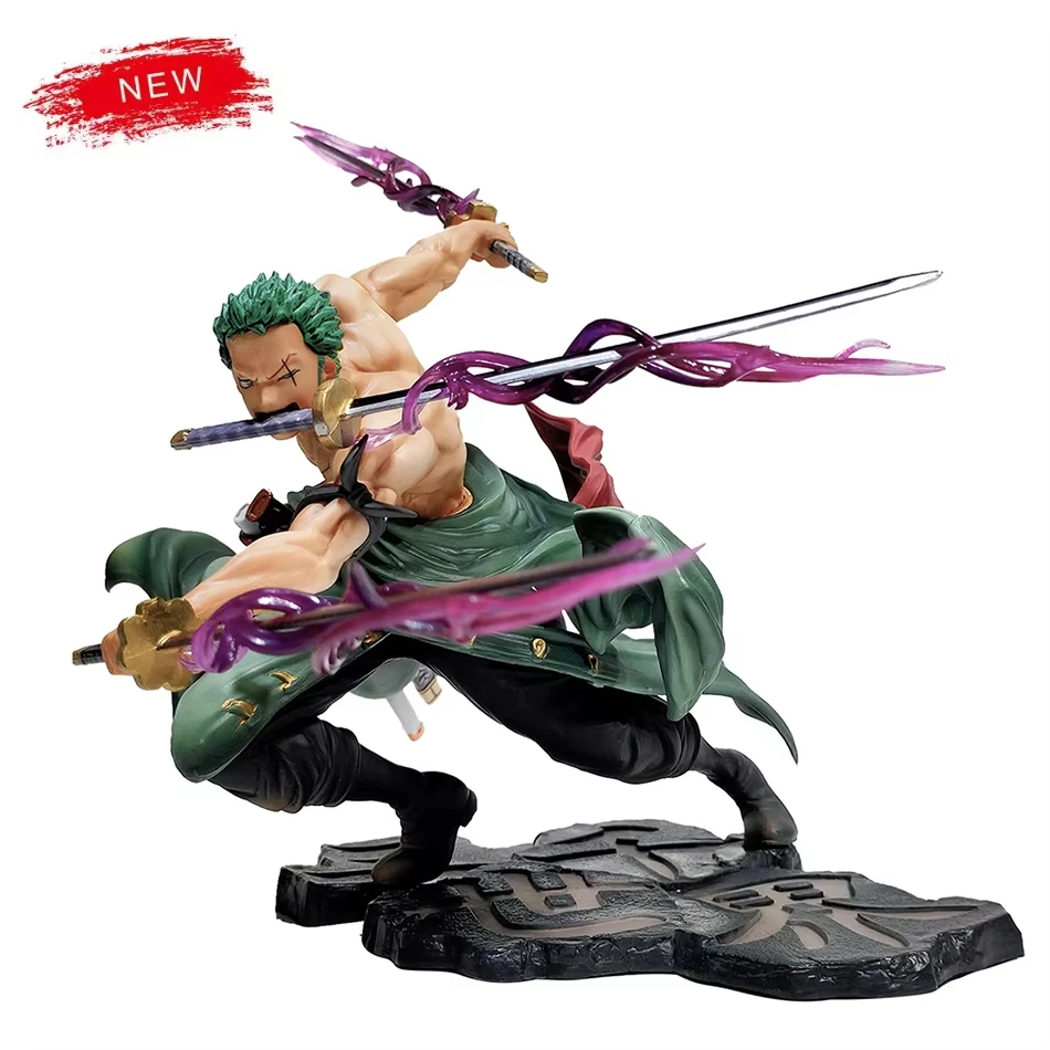 Hot One Piece 10cm Anime Figure GK Roronoa Zoro Three-blade Sa-maximum Manga Anime Statue Action Figure Collection Model Kid Toy Hot One Piece 10cm Anime Figure GK Roronoa Zoro Three-blade Sa-maximum Manga Anime Statue Action Figure Collection Model Kid Toy - Image 1