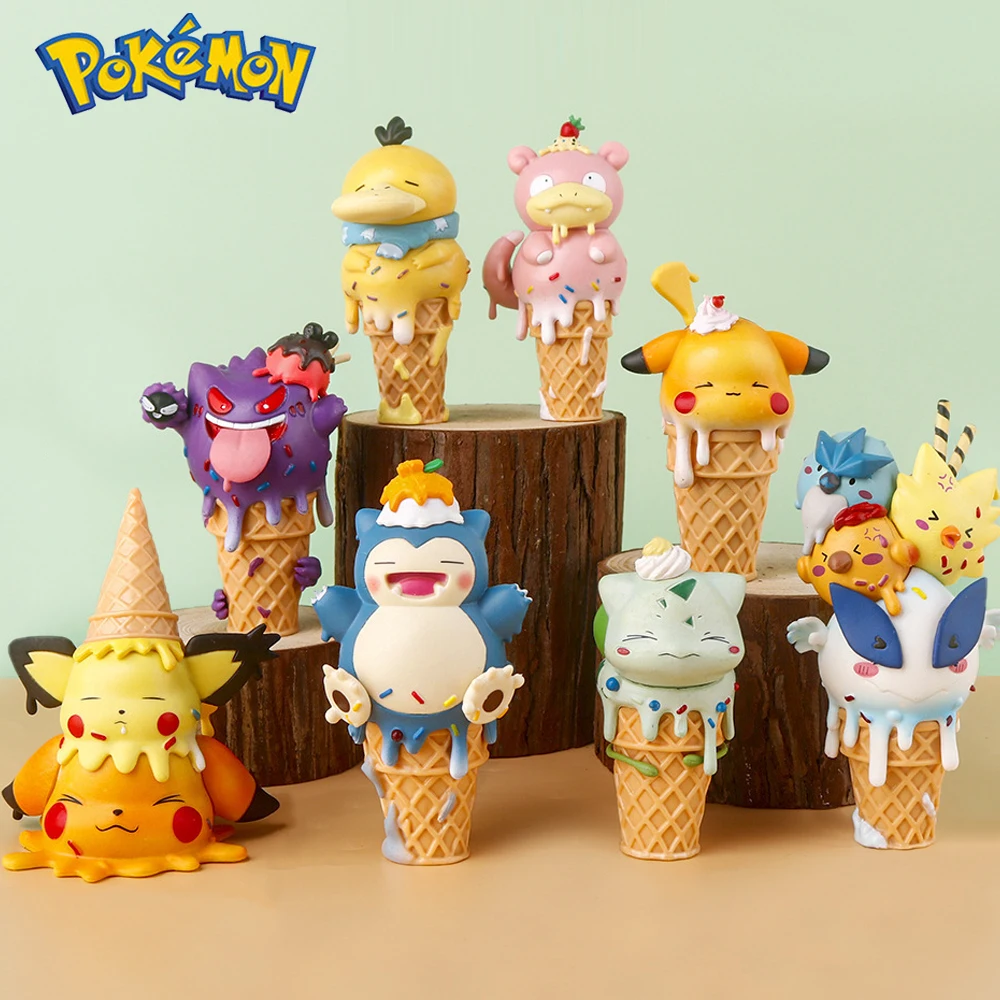 Hot Pokemon ice cream Anime figure model Action Figure Pikachu Gengar Model Toy Cartoon Collectible Doll For Kids Gifts Hot Pokemon ice cream Anime figure model Action Figure Pikachu Gengar Model Toy Cartoon Collectible Doll For Kids Gifts - Image 1