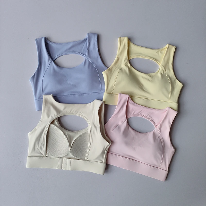 Integrated High-intensity Shock-proof Sports Bra for Women Quick-drying Running Pilates Vest Fitness Breast Collection Yoga Suit Integrated High-intensity Shock-proof Sports Bra for Women Quick-drying Running Pilates Vest Fitness Breast Collection Yoga Suit - Image 1