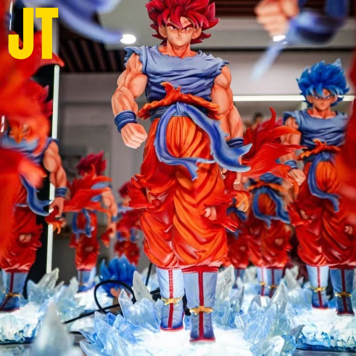 Jt Statue Dragon Ball Z Son Goku Figure Goku Blue Jt Led Base Super Saiyan Action Figures Collection Model Toys Gift Jt Statue Dragon Ball Z Son Goku Figure Goku Blue Jt Led Base Super Saiyan Action Figures Collection Model Toys Gift - Image 1