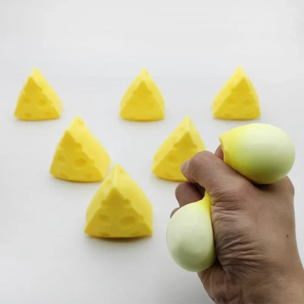Kids Adult Squeeze Toy Simulation Cheese Squeeze Toys Soft Cute Decompressing Pinching Cheese Sticky Slow Rebound Kids Adult Squeeze Toy Simulation Cheese Squeeze Toys Soft Cute Decompressing Pinching Cheese Sticky Slow Rebound - Image 1