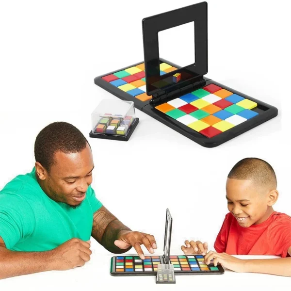 Kids Color Battle Square Race Game Parent-Child Square Desktop Puzzles Learning Educational Toys Anti Stress Boys Girls Gifts - Image 1