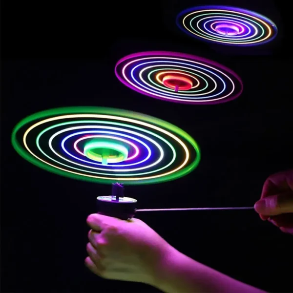 Kids Luminous Flying Disc Propeller Toys LED Lighting Pull String Flying UFO Toy Spinning Top Outdoor Game Sports Toy Gift Kids Luminous Flying Disc Propeller Toys LED Lighting Pull String Flying UFO Toy Spinning Top Outdoor Game Sports Toy Gift - Image 1