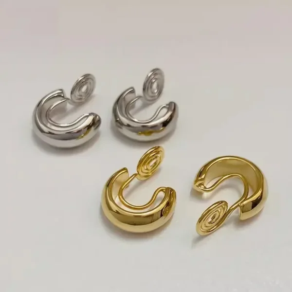 LATS C-shaped Cartilage No Pierced Clip Earrings for Women Girls Simplicity Temperament Ear Clips Fashion Jewelry Accessories - Image 1