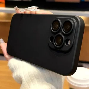 Luxury Liquid Silicone Phone Case For iPhone 11 12 13 14 15 16 Pro Max Plus Soft Bumper Protection Caess Cover