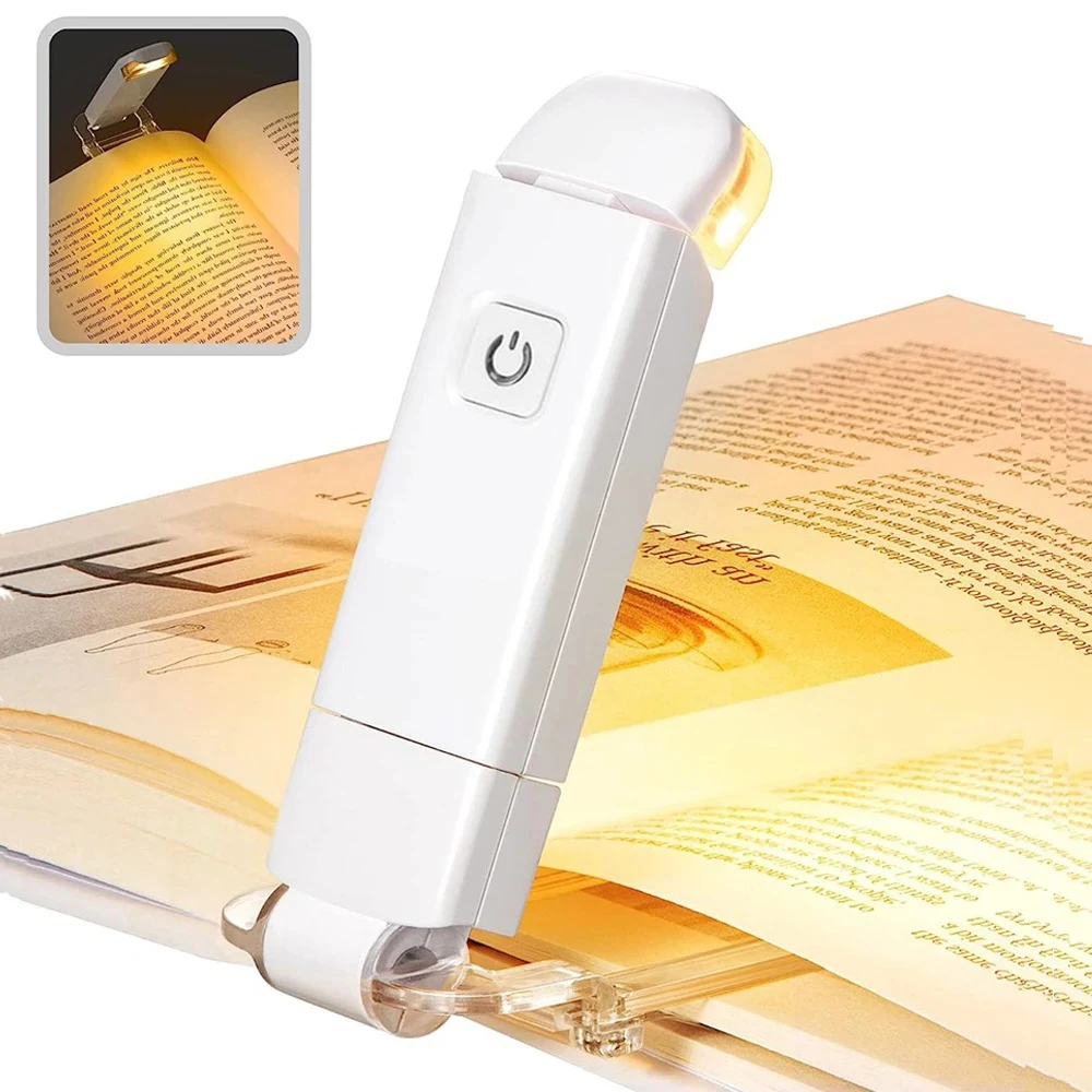 Mini Light Reading Clip Light LED Small Night Light USB Charging Adjustable Brightness Eye Protection Portable Mini Light Reading Clip Light LED Small Night Light USB Charging Adjustable Brightness Eye Protection Portable - Image 1