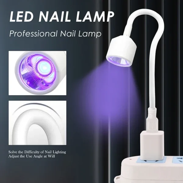 Mini Nail Dryer UV LED Nail Lamp Foldable USB Curing Lights Desk Lamp For Nail Gel Polish Quick Dry Nail Art Dryer Manicure Tool Mini Nail Dryer UV LED Nail Lamp Foldable USB Curing Lights Desk Lamp For Nail Gel Polish Quick Dry Nail Art Dryer Manicure Tool - Image 1