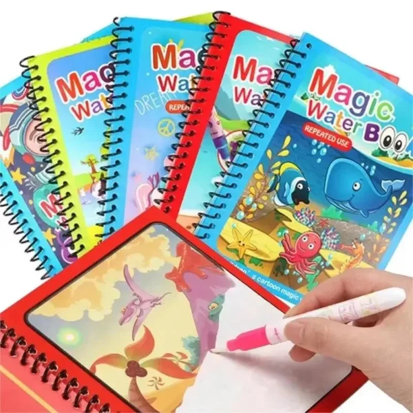 NEW Kids Magic Water Drawing Books Coloring Books Painting Toys for Kids Birthday Christmas New Year Gift for Boys and Girls NEW Kids Magic Water Drawing Books Coloring Books Painting Toys for Kids Birthday Christmas New Year Gift for Boys and Girls - Image 1