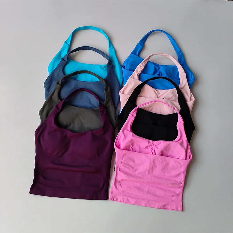 Neck Halter Yoga Vest Shockproof Running Sports High-strength Sports Underwear Fitness Pilates Suspender Beautiful Back Summer Neck Halter Yoga Vest Shockproof Running Sports High-strength Sports Underwear Fitness Pilates Suspender Beautiful Back Summer - Image 1