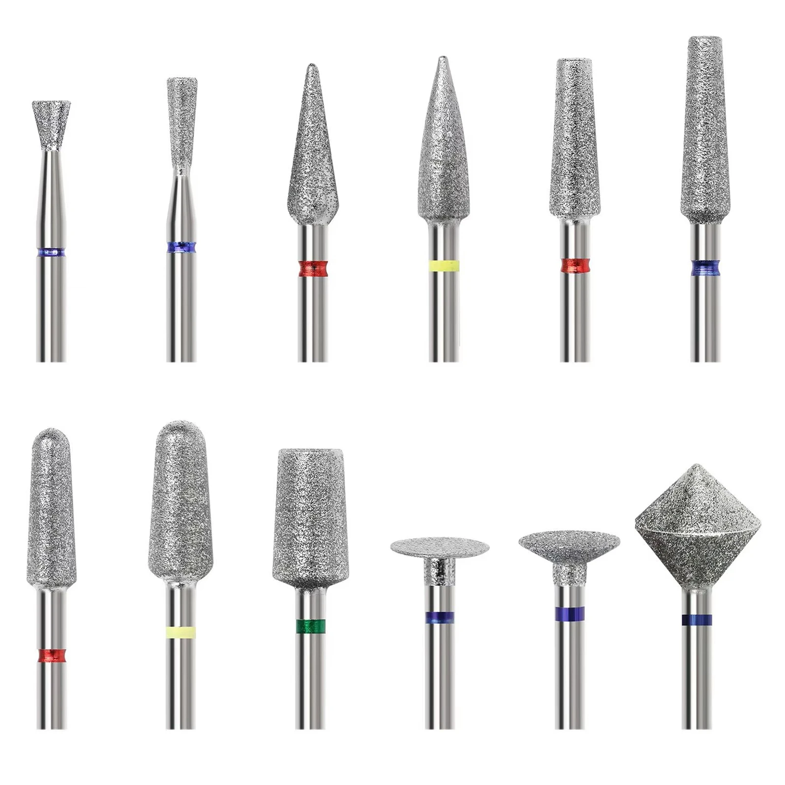 New 1pc Diamond Nail Drill Bit Rotate Burr Milling Nail Cutter Bits Electric Drill Machine For Manicure Pedicure Tools New 1pc Diamond Nail Drill Bit Rotate Burr Milling Nail Cutter Bits Electric Drill Machine For Manicure Pedicure Tools - Image 1
