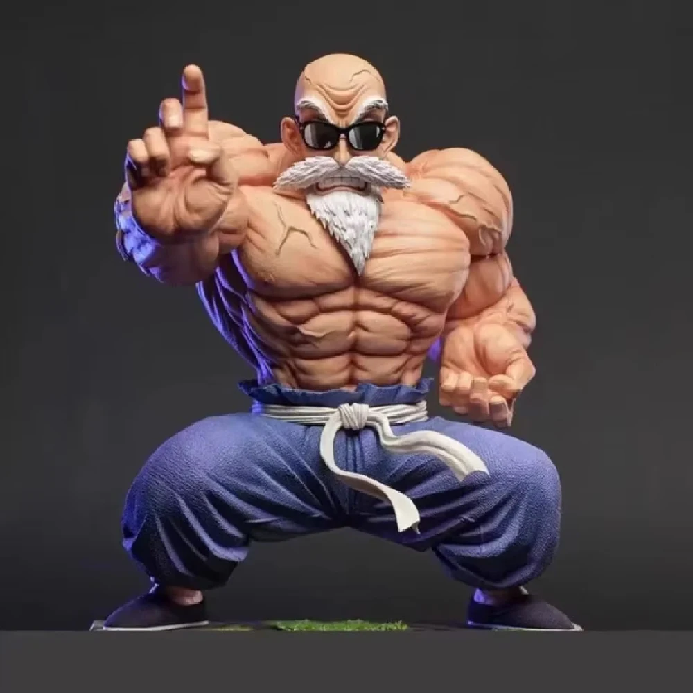 New Anime Dragon Ball Figure Master Roshi Action Figure Muscle Strengthening Form Toys Gifts PVC Model Collectible Ornament New Anime Dragon Ball Figure Master Roshi Action Figure Muscle Strengthening Form Toys Gifts PVC Model Collectible Ornament - Image 1