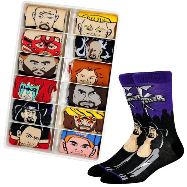 New Anime combat Mens Socks Women Novelty personality Sock Combed Cotton Funny Men's fighting Crew Harajuku Hip Hop Long Socks - Image 1