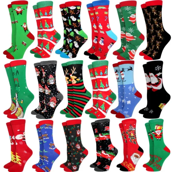 New Arrival Winter Women socks Cotton Long Christmas Socks Casual Men's Socks Santa Claus Christmas Gift Creative Socks 37-45 - Image 1