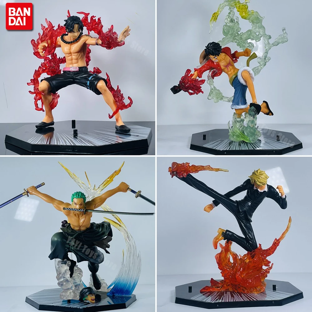 New One Piece Anime Figure Fire Fist Luffy Ace Sanji Battle Model Dolls PVC sabo Action Figurine Zoro Ghost Three-Knife Toys New One Piece Anime Figure Fire Fist Luffy Ace Sanji Battle Model Dolls PVC sabo Action Figurine Zoro Ghost Three-Knife Toys - Image 1
