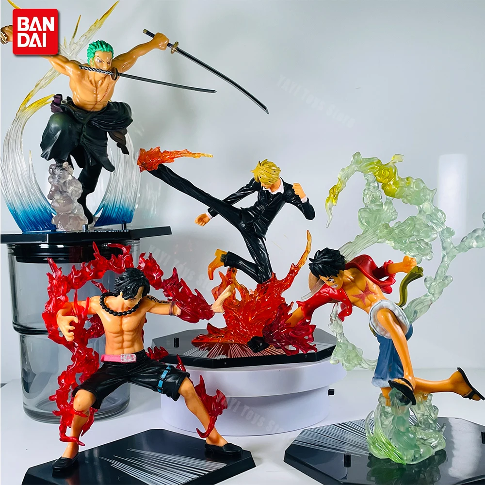 New One Piece Anime Figure Fire Fist Luffy Ace Sanji Battle Model Dolls PVC sabo Action Figurine Zoro Ghost Three-Knife Toys New One Piece Anime Figure Fire Fist Luffy Ace Sanji Battle Model Dolls PVC sabo Action Figurine Zoro Ghost Three-Knife Toys - Image 1