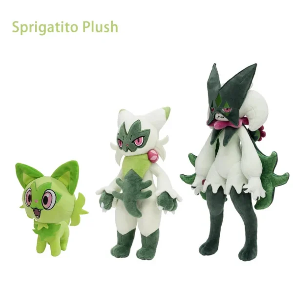 New Sprigatito Floragato Meowscarada Pokemon Plush Toy Soft Anime Stuffed Animal Peluche Toys Gift for Boys Girls Kids - Image 1