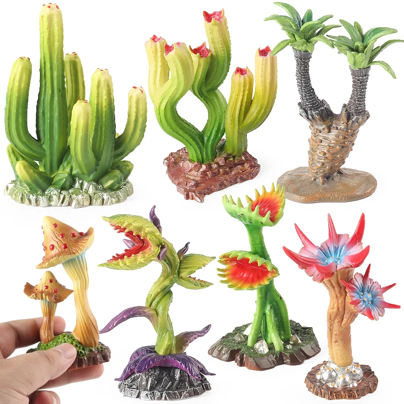 Oenux Chomper Venus Flytrap Drosera indica L. Mushroom Saguaro Cactus Trees Forest Plants Series Model Miniature Cute Kid Toy Oenux Chomper Venus Flytrap Drosera indica L. Mushroom Saguaro Cactus Trees Forest Plants Series Model Miniature Cute Kid Toy - Image 1
