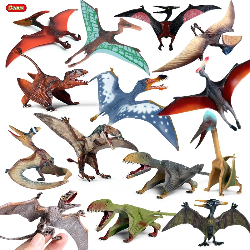 Oenux Classic Jurassic Dinosaur Brinquedo Quetzalcoatlus Ljahjas Pterodactyl Action Figures AnimalS Model PVC Collection Kid Toy Oenux Classic Jurassic Dinosaur Brinquedo Quetzalcoatlus Ljahjas Pterodactyl Action Figures AnimalS Model PVC Collection Kid Toy - Image 1