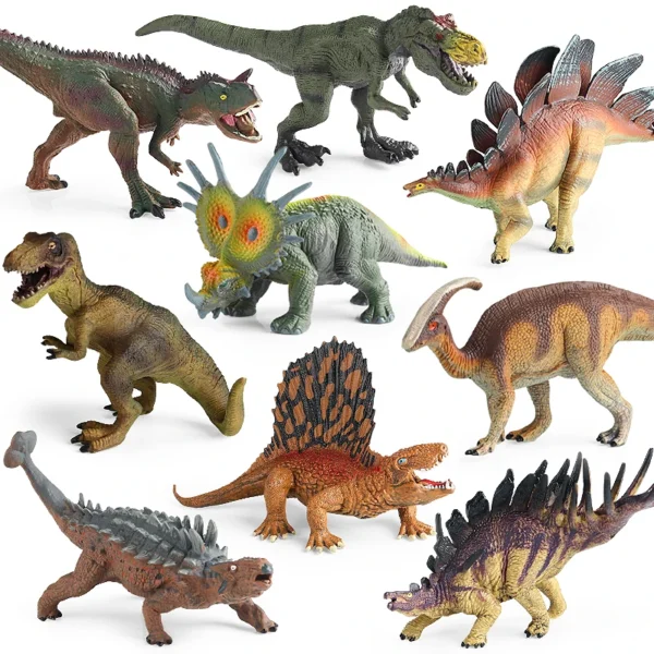 Oenux Jurassic Dinosaur World Eoraptor Dilophosauridae Mosasaurus Velociraptor T-Rex Animasl Model Action Figures Kid Toy Gift - Image 1