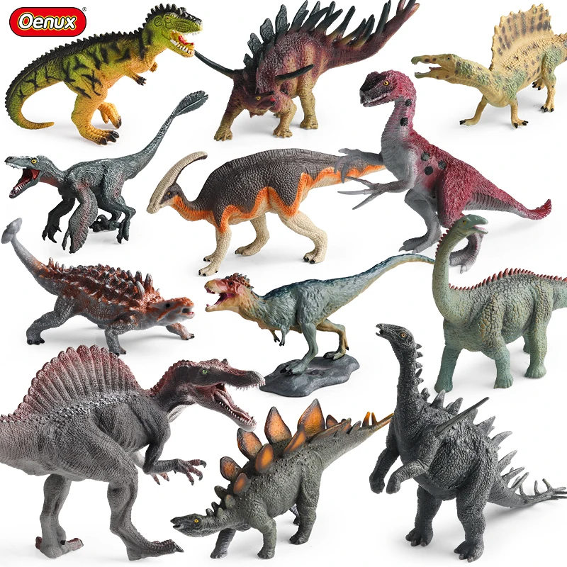 Oenux Jurassic Dinosaurs Indominus Rex Mosasaurus Saichania Dilophosauridae Spinosaurus Model Action Figures Collection Kid Toy Oenux Jurassic Dinosaurs Indominus Rex Mosasaurus Saichania Dilophosauridae Spinosaurus Model Action Figures Collection Kid Toy - Image 1