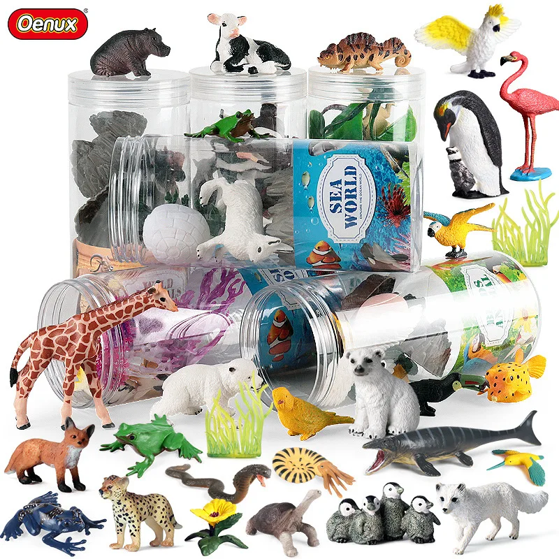 Oenux Miniature Animals Set Wild Sealife Farm Dinosaur Brinquedo Figurine Model Action Figures Zoo Cute Education Kids Toy Gift Oenux Miniature Animals Set Wild Sealife Farm Dinosaur Brinquedo Figurine Model Action Figures Zoo Cute Education Kids Toy Gift - Image 1