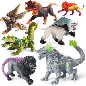 Oenux Mythical Dinosaur Dragon Tiger Golem Lion Snowmen Cattle Model Action Figures Artistical Decoration Collection Kid Toy